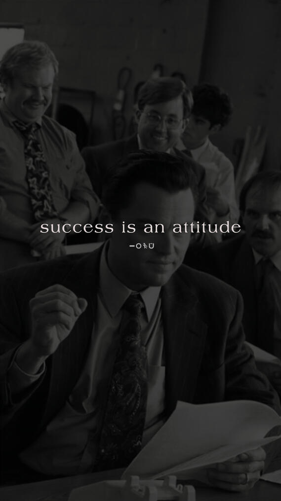 success is an attitude
